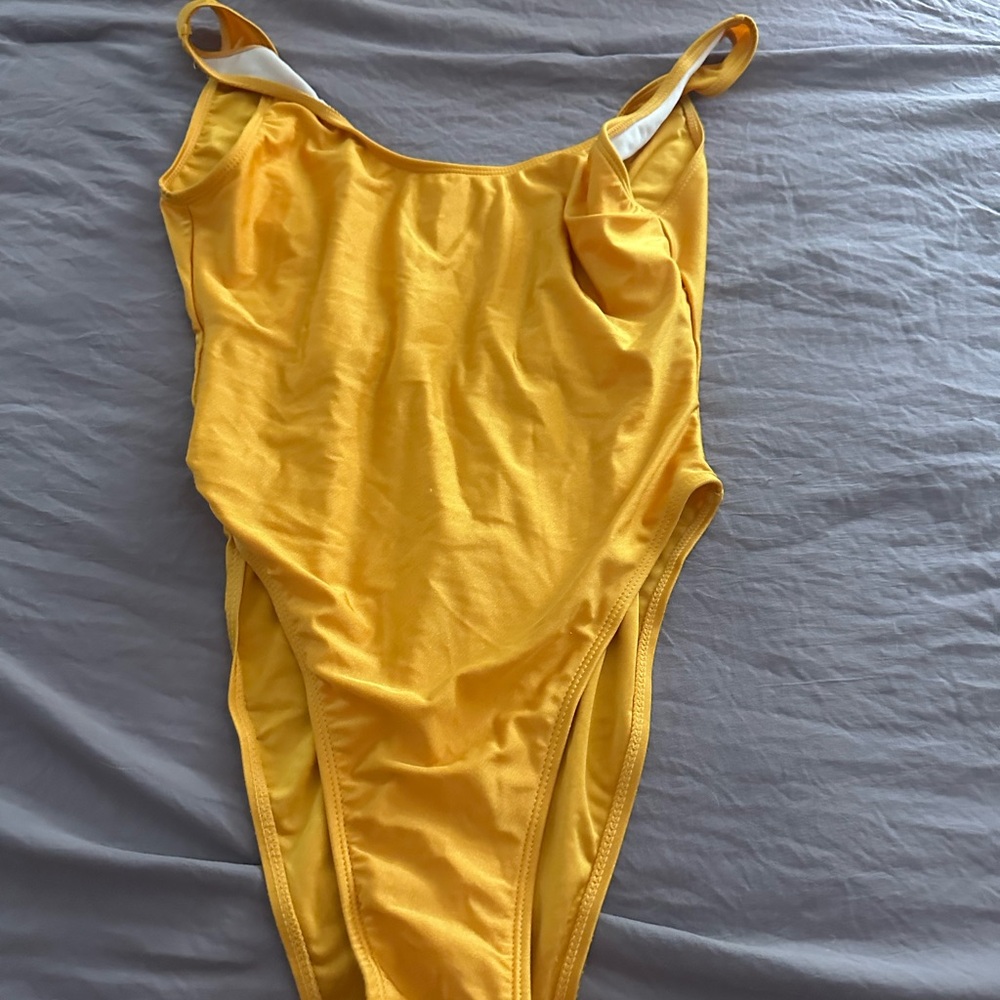SHEIN Yellow One Piece Swimsuit